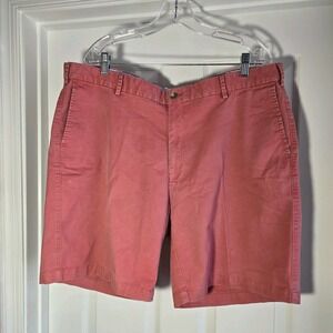 Peter Millar Men's Cotton Shorts Size 40‎ Golf Travel Salmon Pink Cotton Blend